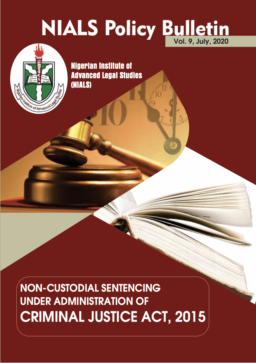 Non-custodial Sentencing Under Administration Of Criminal Justice Act, 2015